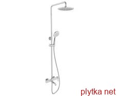 SISTEMA E система душова (змішувач для ванни, верхній душ 230 мм ABS коло, ручний душ 121 мм 3 режими, шланг 160 см), cromo