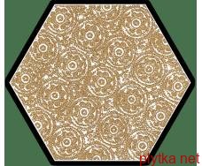 Керамограніт Керамічна плитка SHINY LINES GOLD HEKSAGON INSERTO F 19.8X17.1 (декор для стін та підлоги) 0x0x0
