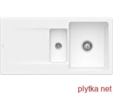 SILUET 60 R Кухонная мойка 100x51x22 см оборотная без отверстия под смеситель (333701R1) White Alpine CeramicPlus