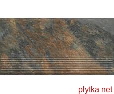 Керамічна плитка Клінкерна плитка ARDIS RUST STOPNICA PROSTA STRUKTURA MAT 30х60 (сходинка) 0x0x0
