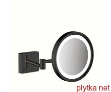 AddStoris Зеркало для бритья с LED освещением, черный матовый (41790670)