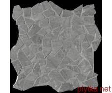 Керамограніт Керамічна плитка Мозаїка ROMA DIAMOND GRIGIO SUP. SCHEGGE GRES MOSAICO ANTIC. 30х30 FNZA  (мозаїка) 0x0x0