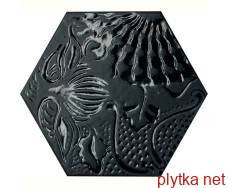 Керамогранит Керамическая плитка GAUDI LUX BLACK 22x25 (шестигранник) (плитка для пола и стен) 0x0x0