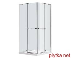 rubik shower cabin 90 * 90 * 190cm square (glass + doors), swing doors, transparent glass 8mm