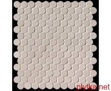 Керамограніт Керамічна плитка Мозаїка MILANO&amp;FLOOR BEIGE ROUND MOSAICO MATT 29.5х32.5 (мозаїка) FNSU 0x0x0