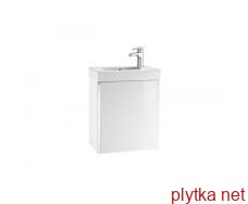 mini cabinet 450 * 250 * 575mm, with a sink with 1 hole under mix. right, hanging, white gloss