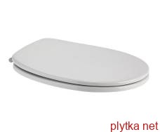 O.NOVO Сидіння на унітаз біле з металевими кріпленнми  Chrome (88246101)
