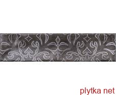 Керамическая плитка DECOR ATLAS GRAFITO 7.5х30 (плитка настенная, декор) 0x0x0