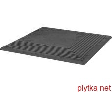 Керамическая плитка Плитка Клинкер SEMIR GRAFIT 30х30 (угловая ступенька) 0x0x0