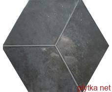 Керамическая плитка Керамогранит Плитка 19,8*22,8 Kingsbury Grafito черный 198x228x0 рельефная полированная глазурованная 