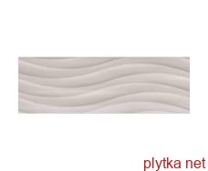Керамическая плитка Плитка стеновая Living Grey Wave RECT 25x75 код 0169 Ceramika Color 0x0x0