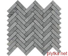 Керамограніт Керамічна плитка Мозаїка JUNGLE STONE SILVER NAT RET 33.5х30 (плитка настінна, декор) M189 (154301) 0x0x0