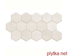 Керамограніт Керамічна плитка Мозаїка MUSE HEX WHITE 26.5х51 (шестигранник (плитка для підлоги та стін) 0x0x0