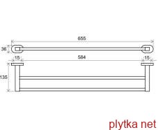 CR 320 Тримач для рушника, 66 см
