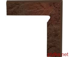Керамічна плитка Клінкерна плитка SEMIR BROWN 8.1х30 (цоколь: 2 елементи/правий) 0x0x0