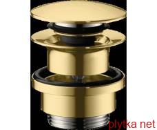 Донный клапан для умывальников с переливом push-open Polished Gold Optic (50100990)