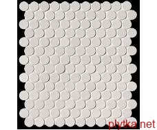 Керамограніт Керамічна плитка Мозаїка MILANO&amp;FLOOR BIANCO ROUND MOSAICO MATT 29.5х32.5 (мозаїка) FNSV 0x0x0