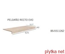 Керамическая плитка Плитка Клинкер Сходинка 31,7*62,5 Peldano Evolution Recto Evo Beige Stone 5511262 0x0x0