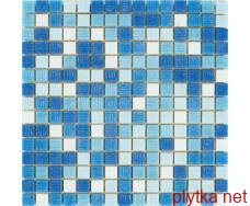 Мозаика R-MOS B1131323335 микс голубой-5 на бумаге 20x20 327x327x4