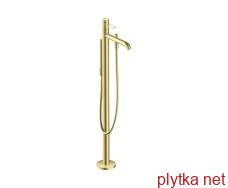 Смеситель Axor Uno для ванны напольный с ручкой Loop, Brushed Brass 38442950