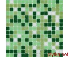 Мозаика R-MOS B1247424641 микс зеленый -5 на сетке 327x327x4