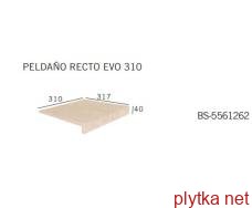 Керамическая плитка Плитка Клинкер Сходинка 31*31,7 Peldano Evolution Recto Evo Beige Stone 5561262 0x0x0