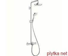 Душевая система Croma Select S Showerpipe 180 2jet с термостатом для ванны, белый/хром (27351400)