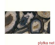 Керамічна плитка Клінкерна плитка Плитка 162*324 Level Marmi Agate Black A Full Lap Mesh-Mounted 12 Mm Elx2 0x0x0