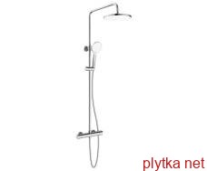 centrum w shower system (thermostatic mixer for shower, overhead and hand shower 3 modes, hose)
