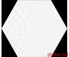 Керамограніт Керамічна плитка GAUDI LUX WHITE 22x25 (шестигранник) (плитка для підлоги та стін) 0x0x0