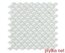 Керамическая плитка Мозаика Мозайка 36*29 Marbles Carrara Grey Mt 4300E белый 360x290x0 рельефная глянцевая