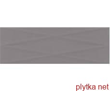 Керамічна плитка DARK GREY LINES STRUCTURE GLOSSY 25х75 (плитка настінна) 0x0x0