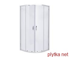 DIOS душова кабіна 90 * 90 * 185 см (скло + двері), хром, скло прозоре	