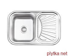 Кухонна мийка Lidz 7549 0,8 мм Micro Decor (LIDZ7549MICDEC)