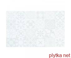Керамическая плитка Плитка стеновая Sansa White Pattern GLOSSY 25x40 код 1466 Церсанит 0x0x0