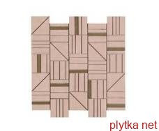 Керамическая плитка Мозаика Мозаїка 40*43 Resina Mosaico Forme Rosa R7Ll розовый 400x430x0 матовая
