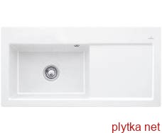 SUBWAY 60 XL Кухонна мийка 100x51 см чаша ліворуч, без отвору під змішувач (671801R1) White Alpine CeramicPlus