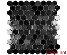 Керамічна плитка Мозаїка 31,5*31,5 Lux Antracite Hex 407H 0x0x0