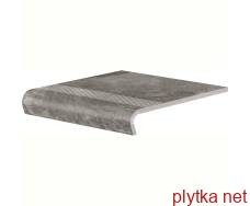 Керамічна плитка Клінкерна плитка V-SHAPE PIATTO ANTRACYT 30x32 (сходинка з капіносом) 0x0x0