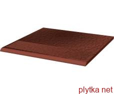 Керамічна плитка Клінкерна плитка CLOUD ROSA DURO 30х30 (рифлена проста структурна сходинка) 0x0x0