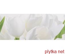 Керамічна плитка YALTA 20х50  (плитка настінна, декор: квіти тюльпани) Tulip 1 W 0x0x0