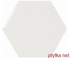 Керамическая плитка Scale Hexagon Porcelain White Matt 22357 белый 101x116x0 глазурованная 