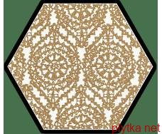 Керамограніт Керамічна плитка SHINY LINES GOLD HEKSAGON INSERTO A 19.8X17.1 (декор для стін та підлоги) 0x0x0