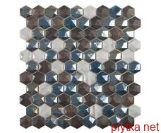 Керамическая плитка Мозаика 31,5*31,5 Sapelly Mix Hex 0x0x0