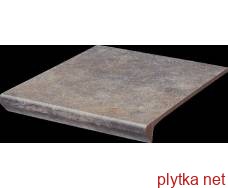 Керамическая плитка Плитка Клинкер VIANO GRYS 30х33 (ступенька с капиносом) 0x0x0