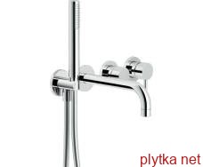 WEBK110/91TCR Смеситель для ванны с душевым комплектом встраиваемый хром без внутренней части (WESK100/1TCR+AV00158/36CR) Nobili ИТАЛИЯ