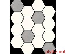 Керамическая плитка Мозаика UNIWERSALNA MOZAIKA PRASOWANA HEKSAGON BIANCO MIX 22х25.5 (мозаика) 0x0x0