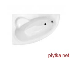 Ванна акриловая NATALIA Premium 150х100 левая (подголовник + ручки), без ног и обустройства