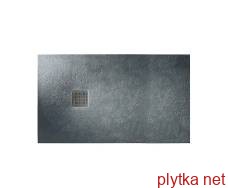Поддон TERRAN 120x90 графит, искусственный камень (с сифоном и трапом) AP014B038401200