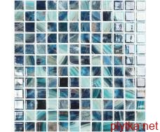 Керамическая плитка Мозаика Мозаїка 31,5*31,5 Nature Royal 5604 голубой 315x315x0 глянцевая